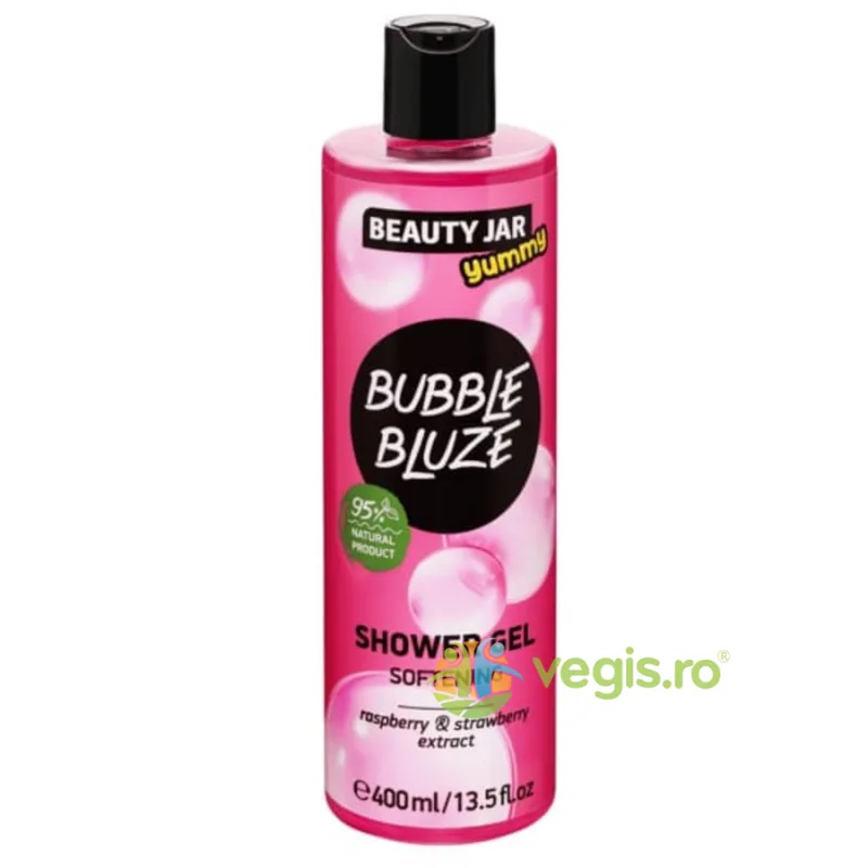Gel de Dus pentru Piele Catifelata cu Extract de Zmeura si Capsuni Bubble Bluze 400ml BEAUTY JAR — preț și oferte