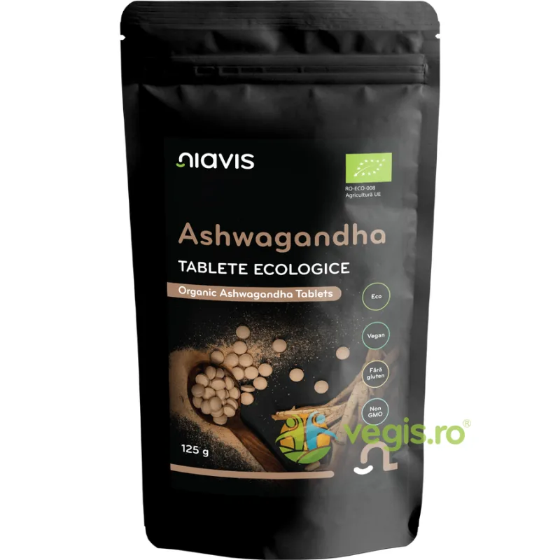 Ashwagandha Tablete fara Gluten Ecologice/Bio 125g NIAVIS — preț și oferte
