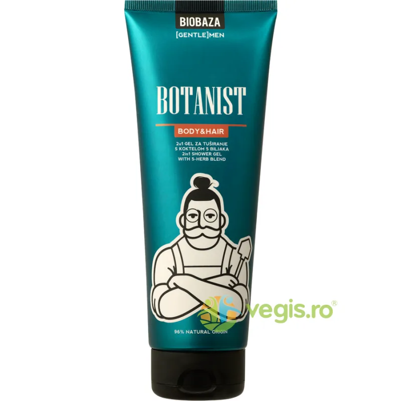 Gel de Dus si Sampon pentru Barbati cu Amestec de Plante Botanist 220ml BIOBAZA — preț și oferte