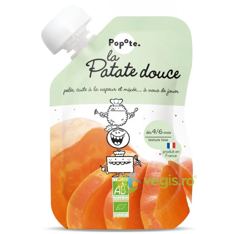 Piure cu 78% Cartofi Dulci +4/6 Luni Ecologic/Bio 120g POPOTE — preț și oferte