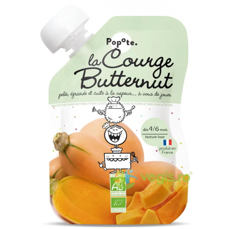 Piure cu 60% Dovleac +4/6 Luni Ecologic/Bio 120g POPOTE — preț și oferte