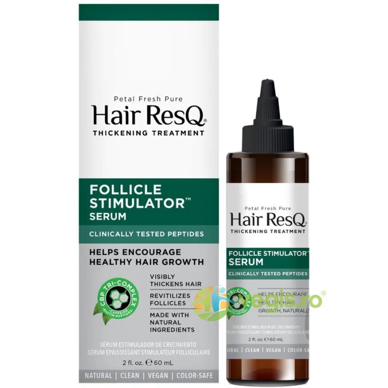 Ser Tratament pentru Indesirea si Stimularea Cresterii Parului Follicle Stimulator Petal Fresh Pure 60ml HAIR RESQ — preț și oferte