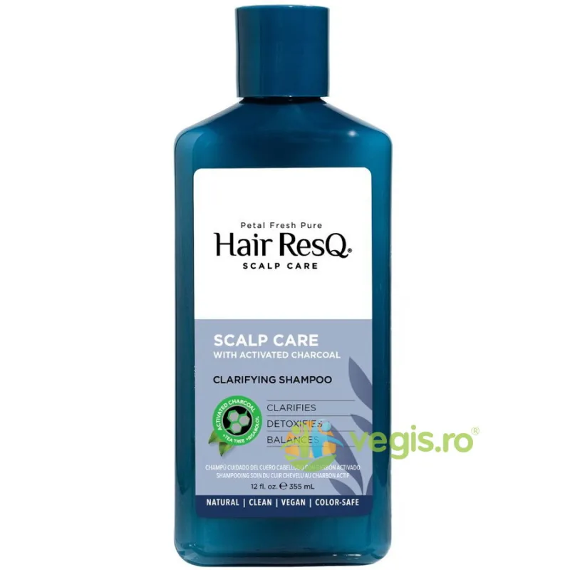 Sampon pentru Detoxifierea Scalpului cu Carbune Activ Petal Fresh Pure 355ml HAIR RESQ — preț și oferte