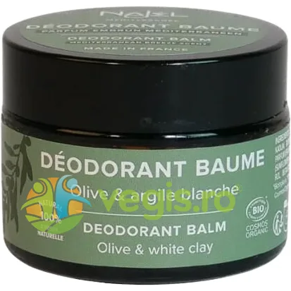Deodorant Balsam Natural cu Argila Alba, Shea, Ulei de Masline si Parfum Marin 45g NAJEL — preț și oferte