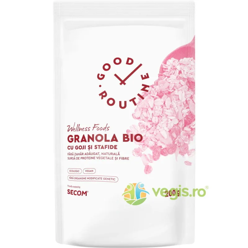 Granola cu Goji si Stafide Ecologica/Bio 200g GOOD ROUTINE — preț și oferte