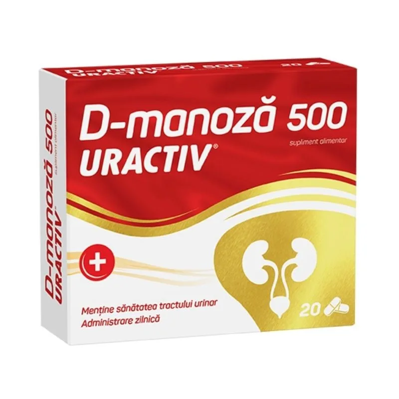 Uractiv D-Manoza, 20 capsule TERAPIA SA — preț și oferte