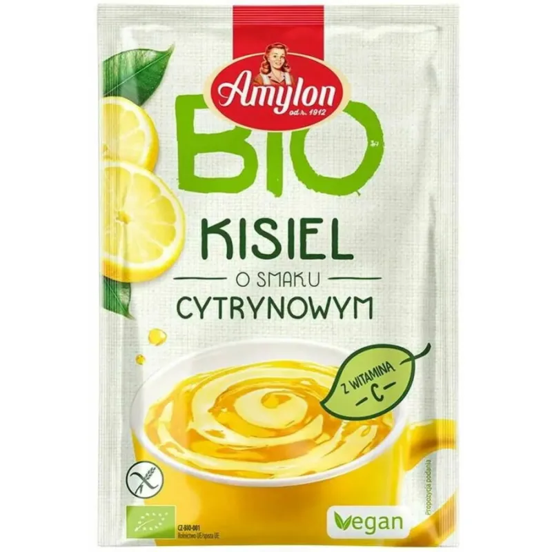 Desert Jeleu Aromat cu Lamaie fara Gluten Ecologic/Bio 30g AMYLON — preț și oferte