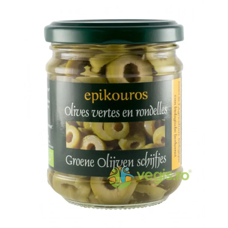 Masline Verzi Rondele Ecologice/Bio 190g EPIKOUROS — preț și oferte
