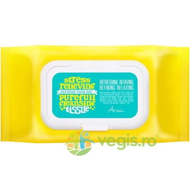 Servetele de Curatare a Tenului Stress Relieving Purefull 80buc ARIUL — preț și oferte