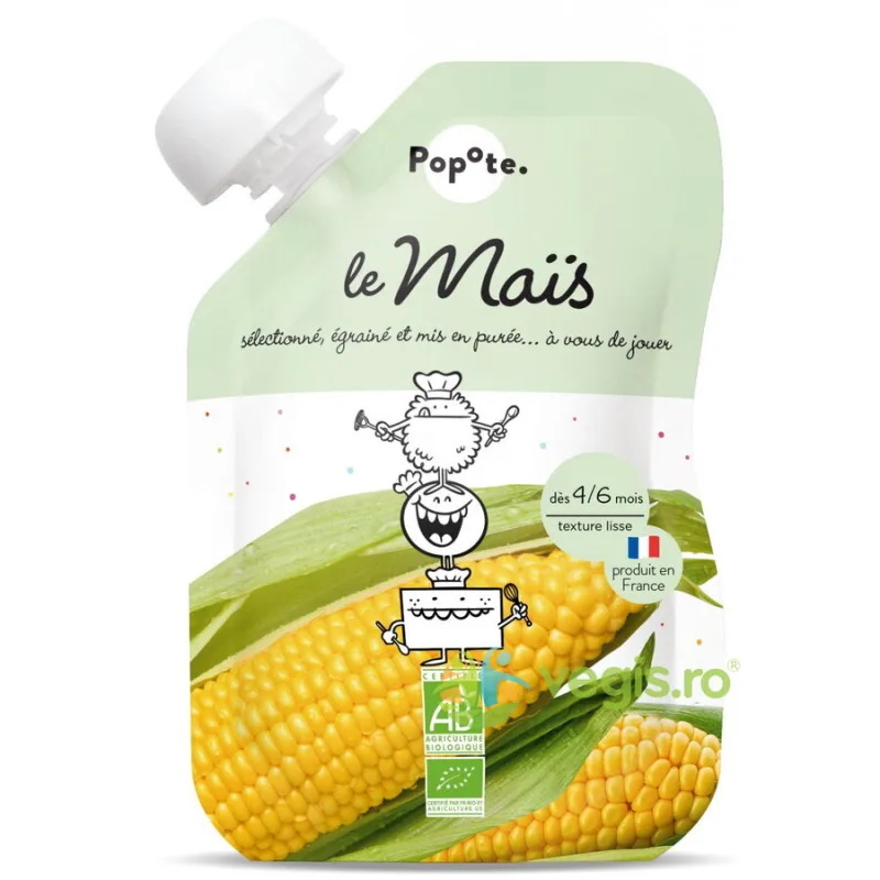 Piure cu 75% Porumb Dulce +4/6 Luni Ecologic/Bio 120g POPOTE — preț și oferte