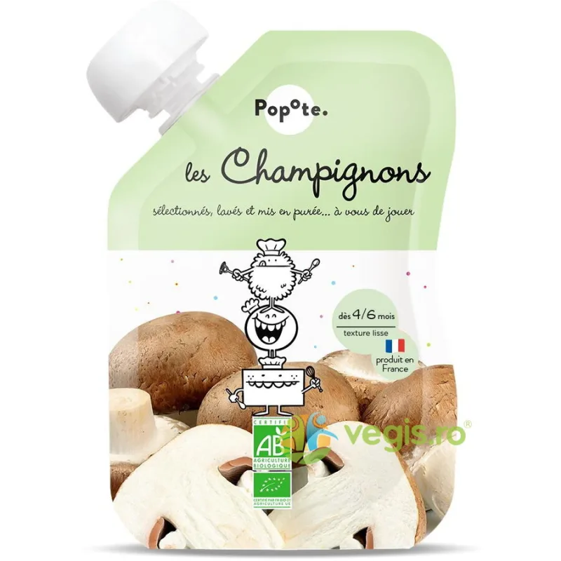 Piure cu 41% Ciuperci +4/6 Luni Ecologic/Bio 120g POPOTE — preț și oferte