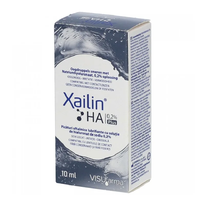 Picaturi oftalmice Xailin HA 0.2% Plus, 10ml, Visufarma — preț și oferte