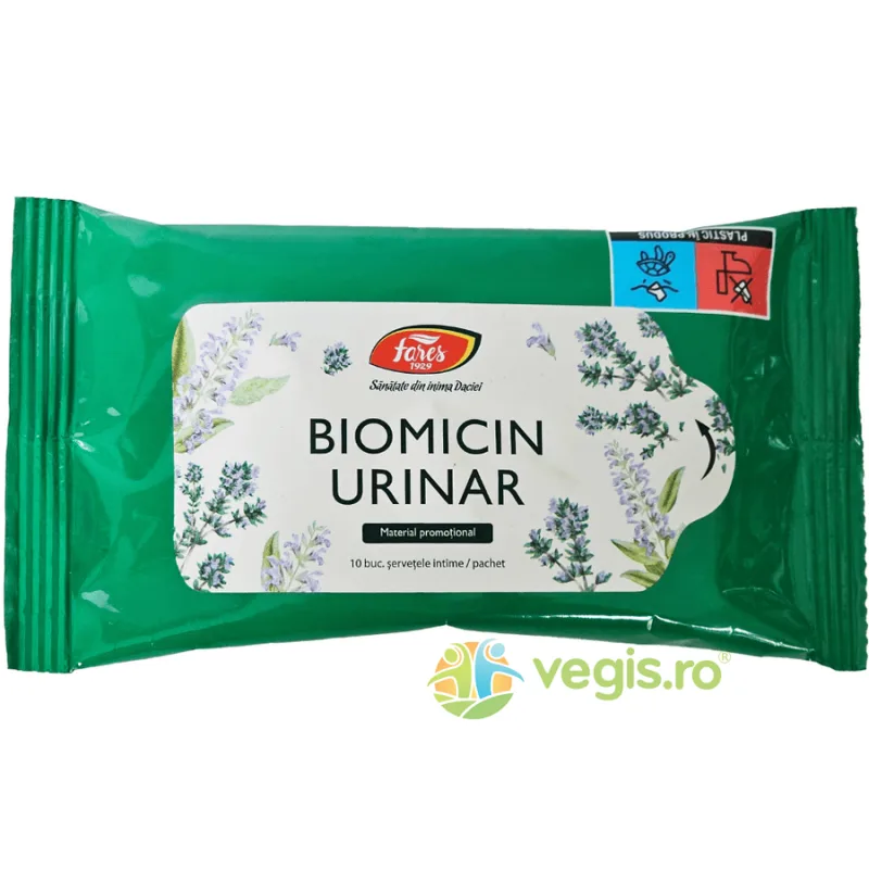 Servetele intime Biomicin Urinar Fares 10buc CADOU — preț și oferte