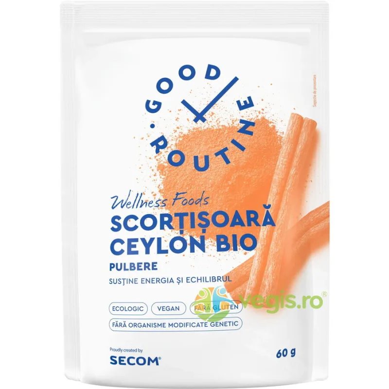 Scortisoara Ceylon fara Gluten Ecologica/Bio 60g Secom, GOOD ROUTINE — preț și oferte
