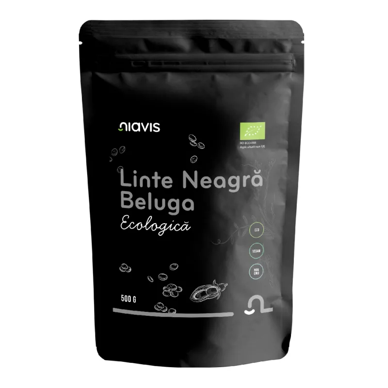 Linte neagra Beluga Bio, 500 g, Niavis — preț și oferte