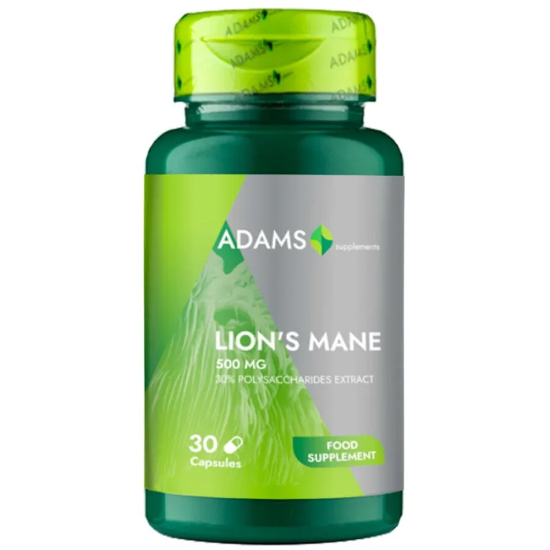 Lion's Mane 500mg 30cps ADAMS VISION — preț și oferte