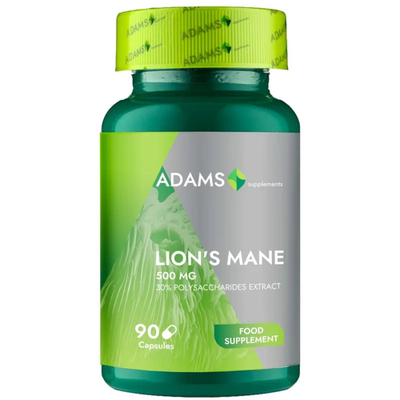 Lion's Mane 500mg 90cps ADAMS VISION — preț și oferte