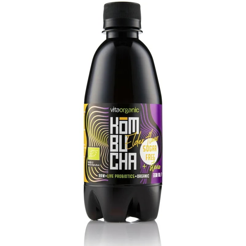 Kombucha cu Soc Indulcita cu Stevie Ecologica/Bio 330ml VITA ORGANIC — preț și oferte