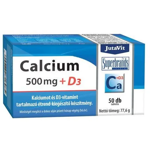 Calciu 500mg + Vitamina D3 50tb JUTAVIT — preț și oferte