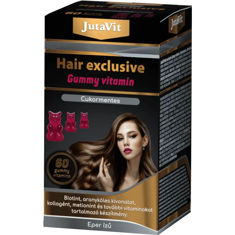 Hair Exclusive Gummy Vitamine fara Zahar 60 vitamine gumate JUTAVIT — preț și oferte