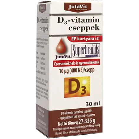 Vitamina D3 Picaturi pentru Copii 30ml JUTAVIT — preț și oferte
