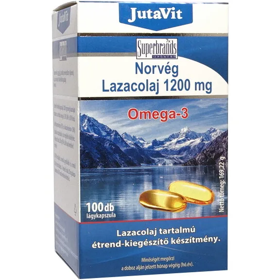 Ulei de Somon 1200mg 100cps JUTAVIT — preț și oferte