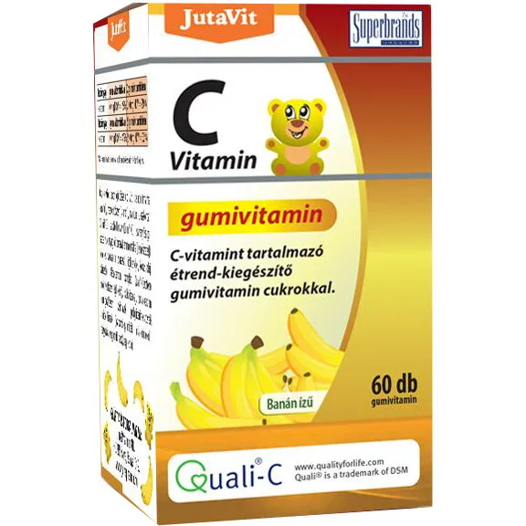 Vitamina C Gumata cu Aroma de Banane 60 ursuleti JUTAVIT — preț și oferte