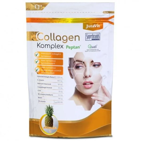 Colagen + Hialuron Complex cu Aroma de Ananas 400g JUTAVIT — preț și oferte