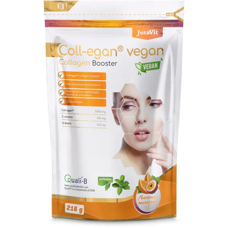 Colagen Booster cu Aroma de Portocala si Maracuja 216g JUTAVIT — preț și oferte