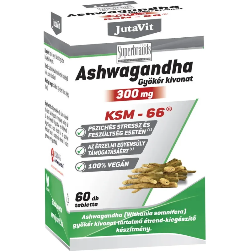 Extract din Radacina de Ashwagandha 300mg 60tb JUTAVIT — preț și oferte