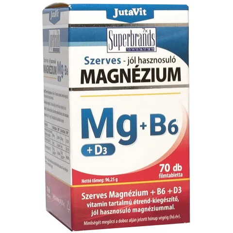 Magneziu Organic + Vitamina B6 + Vitamina D3 70tb JUTAVIT — preț și oferte