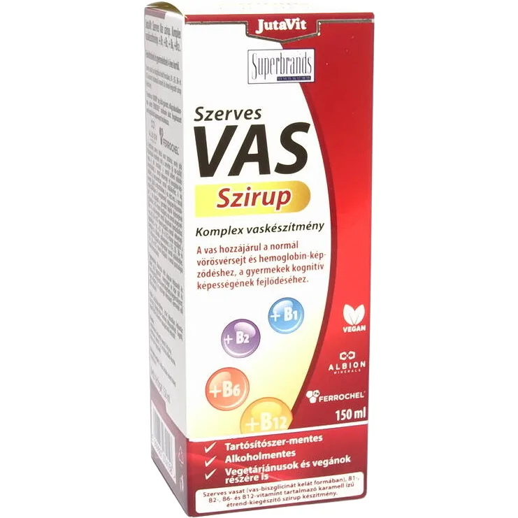 Fier Organic + B1 + B2 + B6 + B12 150ml JUTAVIT — preț și oferte