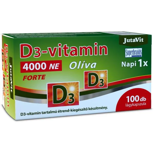 Vitamina D3 Forte 4000UI 100cps JUTAVIT — preț și oferte