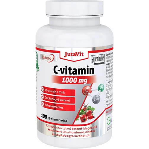 Vitamina C 1000mg Retard cu Extract de Macese + D3 + Zinc 100tb JUTAVIT — preț și oferte