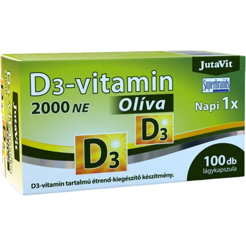 Vitamina D3 2000UI 100cps JUTAVIT — preț și oferte
