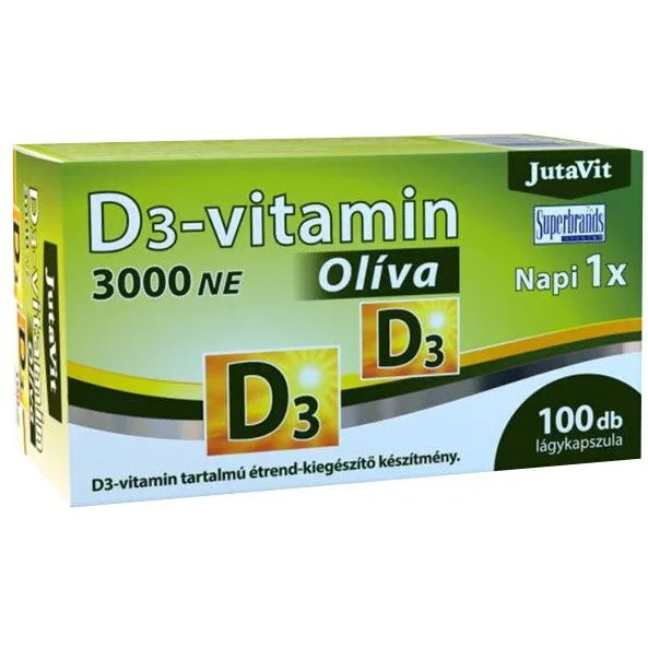 Vitamina D3 3000UI 100cps JUTAVIT — preț și oferte
