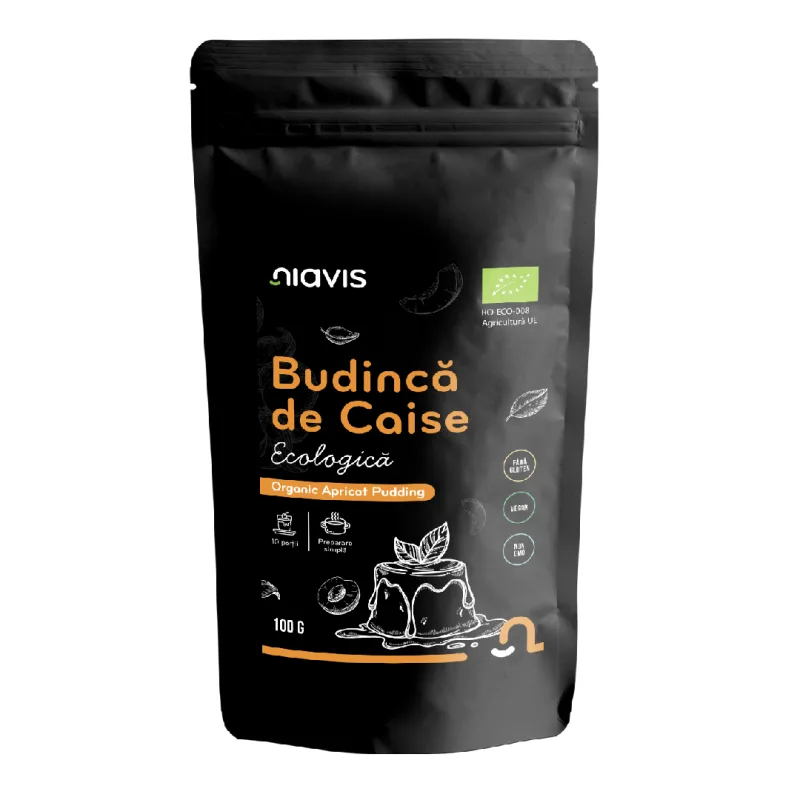 Budinca de caise Bio fara gluten, 100 g, Niavis — preț și oferte