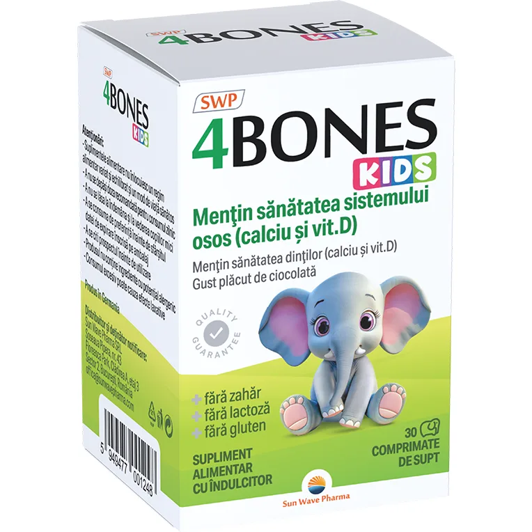 4 Bones Kids 30cpr SUN WAVE PHARMA — preț și oferte
