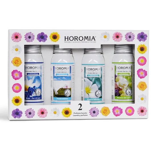 Set Parfum de Rufe Blue Fior di Lotto 50ml + Fresh Cotton 50ml + Bianco Infinito 50ml + Musica del Sole 50ml HOROMIA — preț și oferte