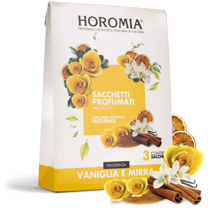 Saculeti Parfumati Multifunctionali cu Orez Vaniglia e Mirra 3buc HOROMIA — preț și oferte