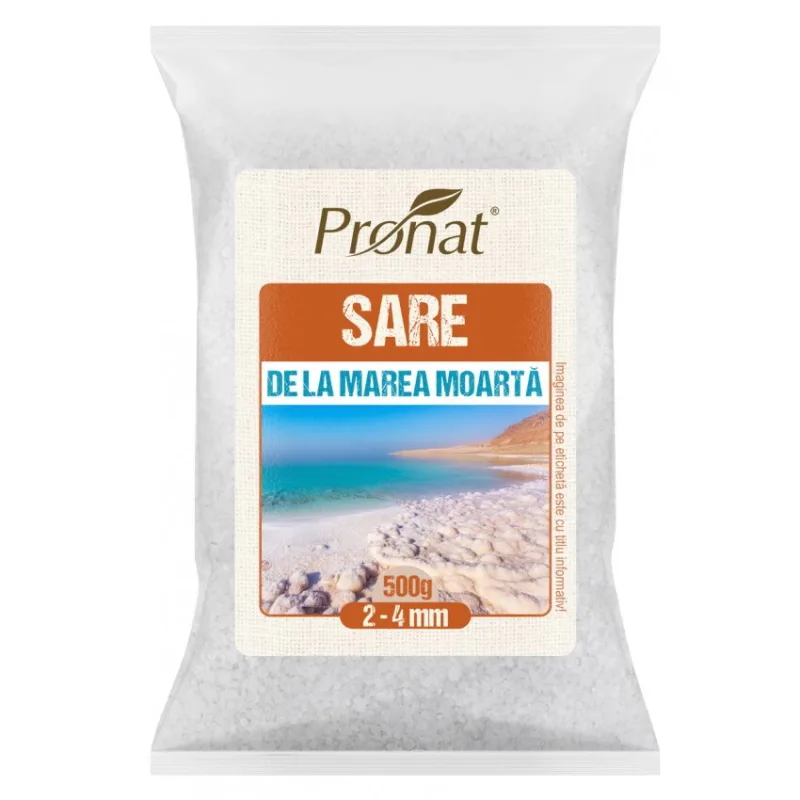 Sare de la Marea Moarta 2-4mm 500g PRONAT — preț și oferte