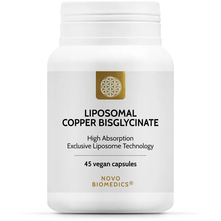 Cupru Bisglicinat Lipozomal 45cps NOVO BIOMEDICS — preț și oferte