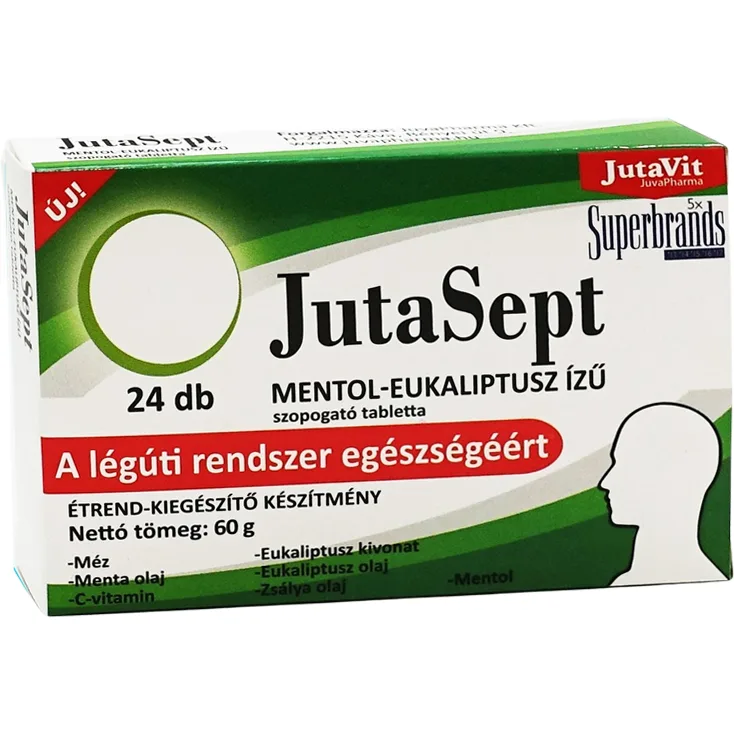 JutaSept Comprimate cu Mentol si Eucalipt 24tb JUTAVIT — preț și oferte