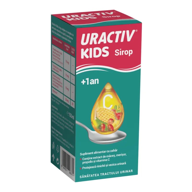 Sirop Uractiv Kids 1+, 150 ml, Terapia TERAPIA SA — preț și oferte