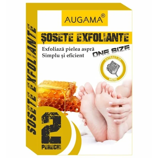 Sosete Exfoliante pentru Talpi cu Miere 2 perechi AUGAMA — preț și oferte