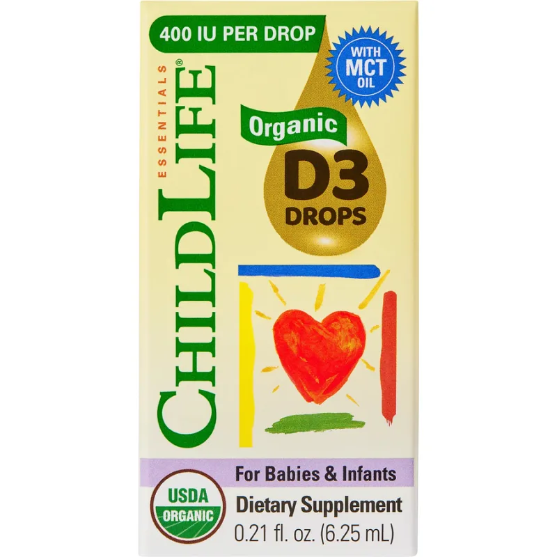Vitamina D3 400UI Organic 6.25ml CHILDLIFE ESSENTIALS — preț și oferte