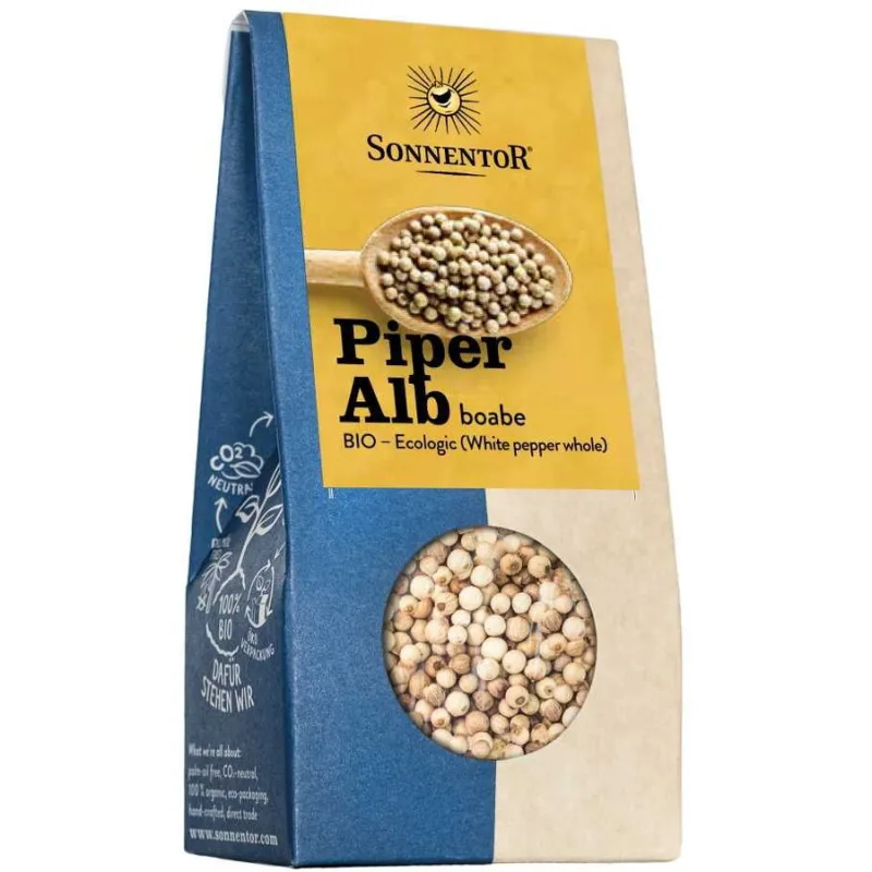 Piper Alb Boabe Ecologic/Bio 35g SONNENTOR — preț și oferte
