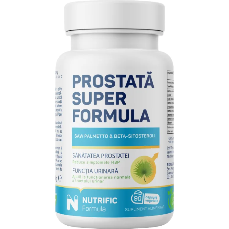Prostata Super Formula 90cps vegetale NUTRIFIC — preț și oferte