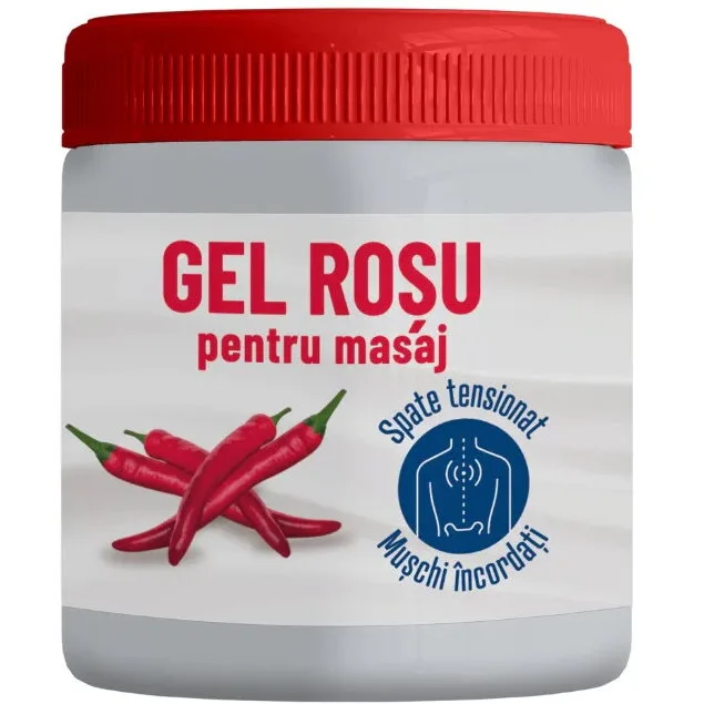 Gel Rosu pentru Masaj cu Ardei Iute si Tataneasa 500ml PHARMAHERBAL — preț și oferte