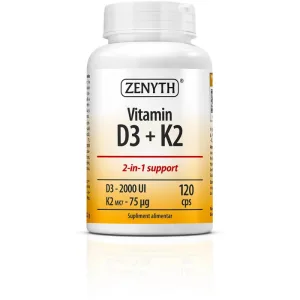 Vitamina D3+K2 120cps
